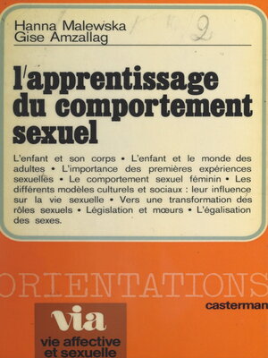 cover image of L'apprentissage du comportement sexuel